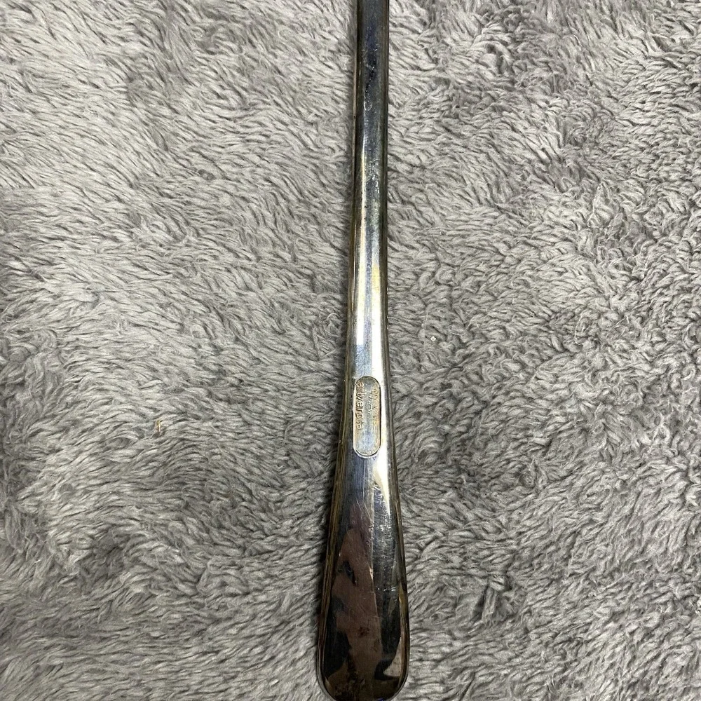 VINTAGE W.A.‎ ITALY SILVERPLATE SALAD Serving Fork Silver Plated